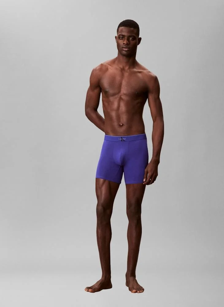 Calvin Klein  3 Pack Graphic Monogram Cotton Stretch Boxer Briefs for Men | Best Price UAE
